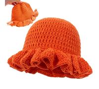 Cappelli Bucket Uncinetto Per Donne | Confortevole Elegante Accessorio Per La Testa,Cappelli Da Pescatore A Maglia Per Le Donne - Per Il Freddo Inverno Casual Ciclismo Viaggi Navetta Camminare