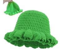 Cappelli Bucket Uncinetto Per Donne | Confortevole Elegante Accessorio Per La Testa,Cappelli Da Pescatore A Maglia Per Le Donne - Per Il Freddo Inverno Casual Ciclismo Viaggi Navetta Camminare