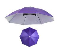 Cappelli con ombrello da donna, protezione dalla pioggia, regolabile, pieghevole, traspirante, per spiaggia, viaggi, giardinaggio, escursionismo, campeggio, attività estive, Porpora, Refer to