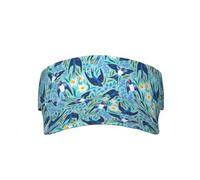 Cappelli con Rondini e Fiori Volanti Visiera Parasole Cappello con Visiera Regolabile per Sport solari per Uomo Donna
