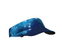 Cappelli con visiera parasole, cappello sportivo vuoto per golf, tennis, corsa e jogging, stelle luminose nel cielo notturno