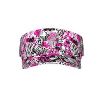Cappelli con Visiera Parasole Sportiva con Parole Graffiti Colorati Berretto da Baseball Regolabile Vuoto con Protezione UV Visiere da Tennis per Donna Uomo