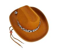 Cappelli Cowgirl di disegno della mucca per le ragazze dei ragazzi costruzione accogliente sei scelte di colore foto puntelli cappelli da cowboy di lana per il gioco all'aperto