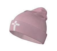Cappelli cristiani da Donna e da Uomo, Berretto con Croce di Gesù per Uomo e Donna, Cappello Invernale in Maglia Unisex con Gesù