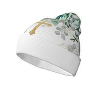 Cappelli cristiani da Donna e da Uomo, Berretto con Croce di Gesù per Uomo e Donna, Cappello Invernale in Maglia Unisex con Gesù