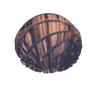Cappelli da bagno stampati con libri da libreria, copricapo riutilizzabile a doppio strato, grande copertura per capelli per la cura quotidiana della pelle