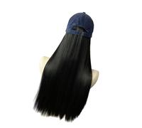 Cappelli da baseball Cappello da sole Sport Cappelli Parrucche Estensioni per Capelli Coda di Cavallo Per Cosplay Copricapo Con Estensioni Dei Capelli Diritti Parrucche Pieni
