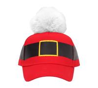Cappelli Da Baseball Natalizi Di Babbo Natale - Copricapo Per L Inverno Festivo Rosso | Cappello Da Camionista Natalizio,Per Balli In Maschera Feste In Costume Eventi Cosplay Attività A Tema Raduni Fa