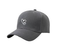 Cappelli da baseball per papà cappello da camionista regolabile per uomo donna bianco dove la strada finisce cappello, Grigio scuro, Taglia unica