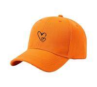 Cappelli da baseball per papà cappello da camionista regolabile per uomo donna bianco dove la strada finisce cappello, Arancione, Taglia unica