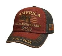 Cappelli da Baseball per Uomini,250° Commemorativo per La Protezione Solare | Cappello alla,per Sport All'aperto Copricapo Corsa Estate Spiaggia Sci Ciclismo Escursionismo Viaggio