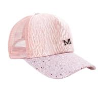 Cappelli Da Baseball Per Uomo Con Visiera Con Lettere E Paillettes In Rete