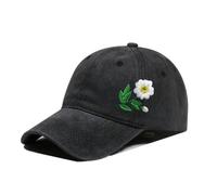 Cappelli da baseball ricamati a mano per uomo, Nero , Taglia unica