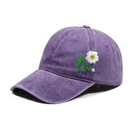 Cappelli da baseball ricamati a mano per uomo, Viola, Taglia unica