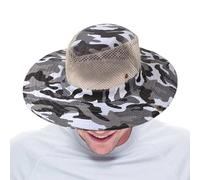 Cappelli da bush da uomo, cappello da sole mimetico - Cappelli a secchiello mimetico traspiranti in rete | Cappello da trekking da pesca all'aperto con protezione UV per il, 05, 58