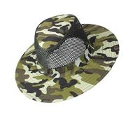 Cappelli da bush da uomo, cappello da sole mimetico - Cappelli a secchiello mimetico traspiranti in rete | Cappello da trekking da pesca all'aperto con protezione UV per il, 02, 58