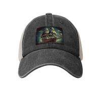 Cappelli da camionista snapback nautico vintage vela nave pirata cowboy berretti da baseball regolabili in rete vuota cappelli a sfera per uomo donna