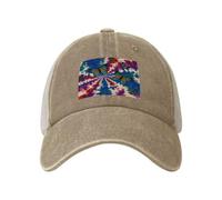 Cappelli da camionista Snapback Tie Dye Farfalla Swirl Cowboy Cappellini da baseball regolabili in rete vuota Cappelli a sfera per uomo donna