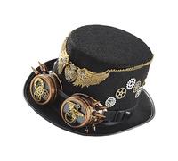 Cappelli da cowboy da donna e uomo, steampunk cosplay gears - robusto accessorio steampunk design leggero - cinghia regolabile, ali scheletrici, ingranaggi, costume da gentleman