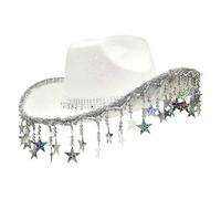 Cappelli da cowboy per donne occidentali, cappelli da cowgirl frizzanti | Tema occidentale del cappello cowgirl,Heads di puzzle in cinque punti per le esibizioni della scena Cosplay