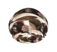 Cappelli da doccia riutilizzabili stampati sotto la coperta, copricapo a doppio strato per spa e salone, grande involucro per capelli