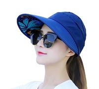 Cappelli da donna alla moda primavera ed estate Top Line Large Edge parasole cappello per le donne trendy, Marina Militare, Taglia unica