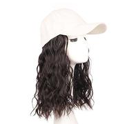Cappelli da donna, cappelli di moda con parrucche, Women's Curly Hair Baseball Cap Wig - Duck Tongue Hat for Everyday Use(Brown Black 4)