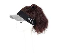 Cappelli da donna, cappelli di moda con parrucche, Women's Curly Hair Baseball Cap Wig - Duck Tongue Hat for Everyday Use(Dark Brown 10)