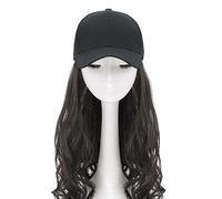 Cappelli da donna, cappelli di moda con parrucche, Women's Curly Hair Baseball Cap Wig - Duck Tongue Hat for Everyday Use(Brown Black 17)