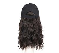 Cappelli da donna, cappelli di moda con parrucche, Women's Curly Hair Baseball Cap Wig - Duck Tongue Hat for Everyday Use(Brown Black 8)