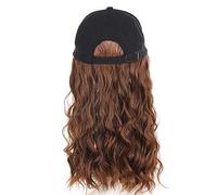 Cappelli da donna, cappelli di moda con parrucche, Women's Curly Hair Baseball Cap Wig - Duck Tongue Hat for Everyday Use(Light Brown 20)