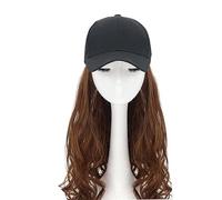 Cappelli da donna, cappelli di moda con parrucche, Women's Curly Hair Baseball Cap Wig - Duck Tongue Hat for Everyday Use(Light Brown 16)
