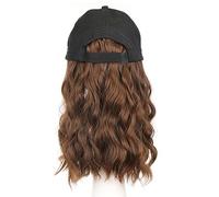 Cappelli da donna, cappelli di moda con parrucche, Women's Curly Hair Baseball Cap Wig - Duck Tongue Hat for Everyday Use(Light Brown 5)