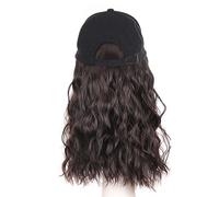Cappelli da donna, cappelli di moda con parrucche, Women's Curly Hair Baseball Cap Wig - Duck Tongue Hat for Everyday Use(Brown Black 22)