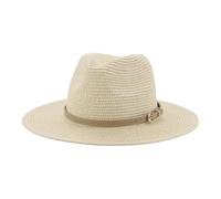 Cappelli da donna occidentali a tesa larga estivi spiaggia viaggio Sombreri Per Donna(Beige)