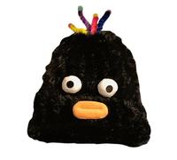 Cappelli da donna - peluche 1 pezzo 56-58 cm | Cappello caldo invernale divertente con occhi 3D, cappello novità per studenti | Simpatico berretto con tentacoli colorati foto