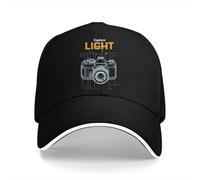 Cappelli da papà Pure Color Capture Light, Cappelli da Uomo con Visiera Parasole, Cappellini da Baseball, Cappellino con Visiera Brevettato Photo GR apher Camera