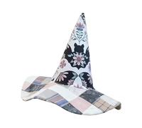 Cappelli Da Per Donne,Halloween Retrò Trapuntato Role Play Cappello Da | Copricapo Artigianale per Donne Streghe Travestimenti Spettacoli Role Play - Travestimento Da Mago, Gioco Di Ruolo, Artisti Tea
