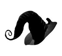 Cappelli da per donne per costume in feltro largo | Decorazione di cappelli da strega per feste cosplay, feste in maschera, spettacoli e fotografia