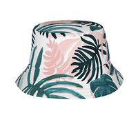 Cappelli da pescatore vintage con foglie di banana e palma per donna Uomo Cappelli da pescatore estivi unisex Cappellino per protezione solare per adolescenti Packable Trendy Travel Beach Vacation Cap