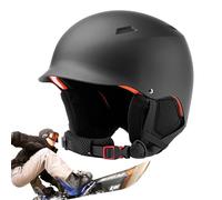 Cappelli da sci da donna, cappello rigido per sci - Cappello da snowboard con protezione per la testa - Cappello paraorecchie rimovibile antivento antiurto per moto sport sulla neve