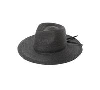 Cappelli da Sole da Spiaggia a Tesa Larga Fatti a Mano per la Primavera e L'Estate, per Donne e Uomini(Black)