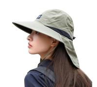 Cappelli da Sole Packable per Donne e Uomini, Cappello da Sole da Donna a Tesa Larga UPF 50+, Cappelli da Uomo Estivi per Escursioni, Pesca e Viaggi al Mare con paranuca