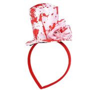 Cappelli da strega di Halloween Fascia per adulti Cappello da mago sanguinante Fascia per capelli Gioco di ruolo Cappello alto Cerchietto per feste Raccolta Accessorio per costume da strega