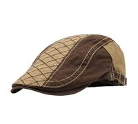 Cappelli da uomo, berretti retrò, cappelli donna, visiere in cotone, ricami con lettere, coppole, visiera artista Per la primavera(Color 2)