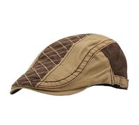 Cappelli da uomo, berretti retrò, cappelli donna, visiere in cotone, ricami con lettere, coppole, visiera artista Per la primavera(Color 1)