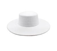Cappelli da uomo per uomo e donna, elegante cappello invernale in lana 1920, Cloche, cappelli da bowler, melone in velluto, cilindri piatti, cappelli a tesa larga, cappelli da uomo, bianco, Taglia