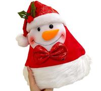 Cappelli di Babbo Natale caldi della peluche regolabili comodi unisex di Natale usura per le feste e gli incontri di viaggio leggero Babbo Natale