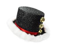 Cappelli di Babbo Natale, copricapo con lanugine bianca e 3 campane, cappello per le vacanze, per donne, uomini, famiglia, Capodanno, riunioni, cosplay, esibizioni