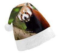 Cappelli di Natale, Cappelli di Natale stampati Little Red Panda, cappelli di Natale invernali, cappelli di Babbo Natale da uomo e da donna